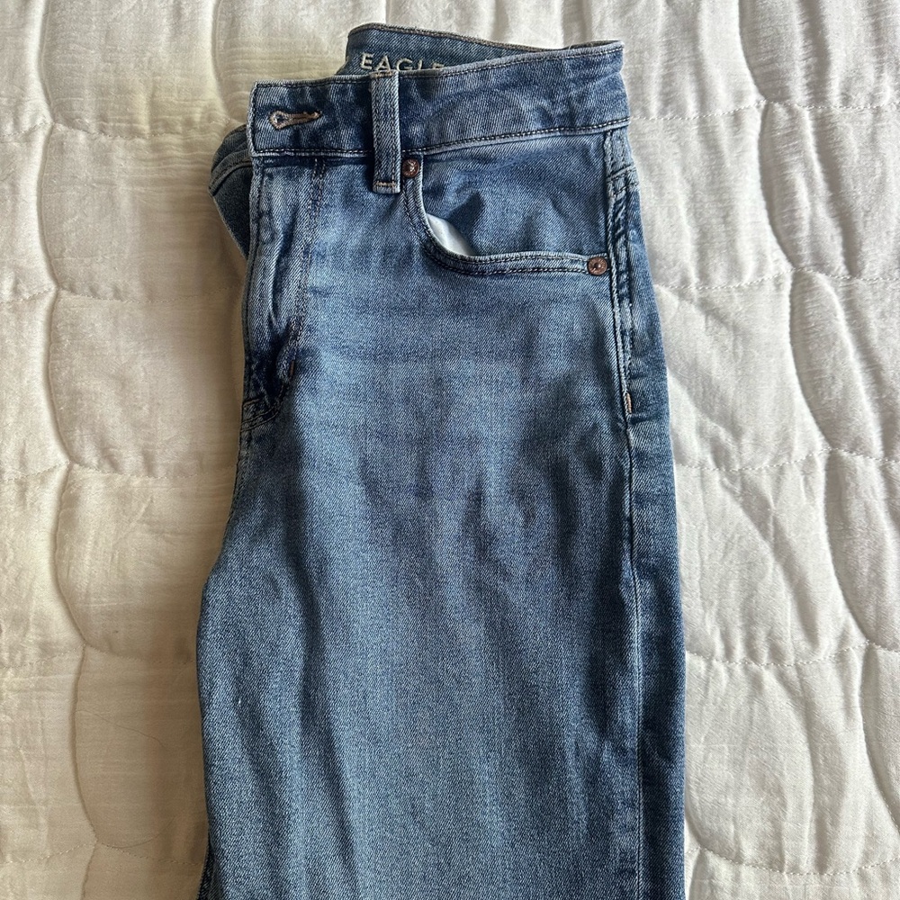 AE mom jeans in short length